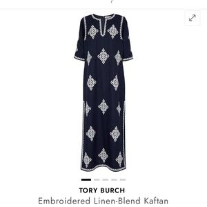 Tory Burch Celeste Linen Blend Kaftan